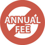 No annual fee icon