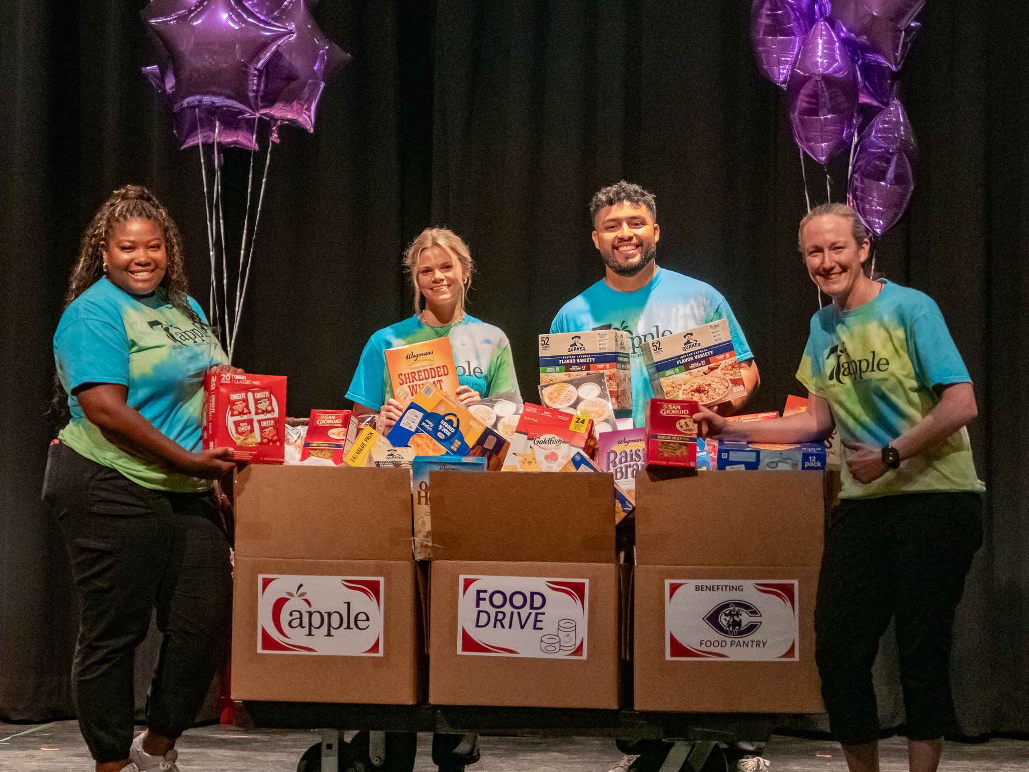 Surprising Chantilly High School with Food Pantry Donation